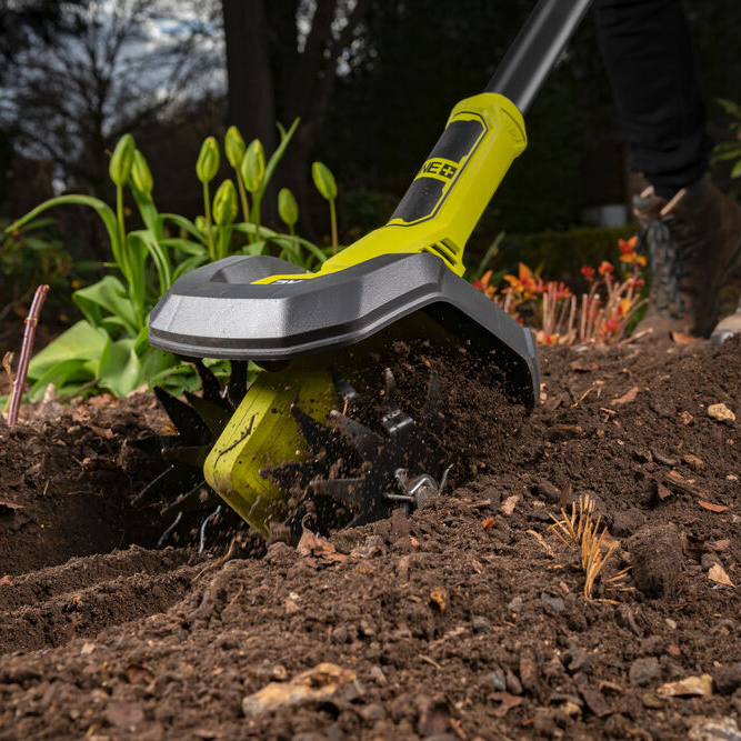 Cultivator in use