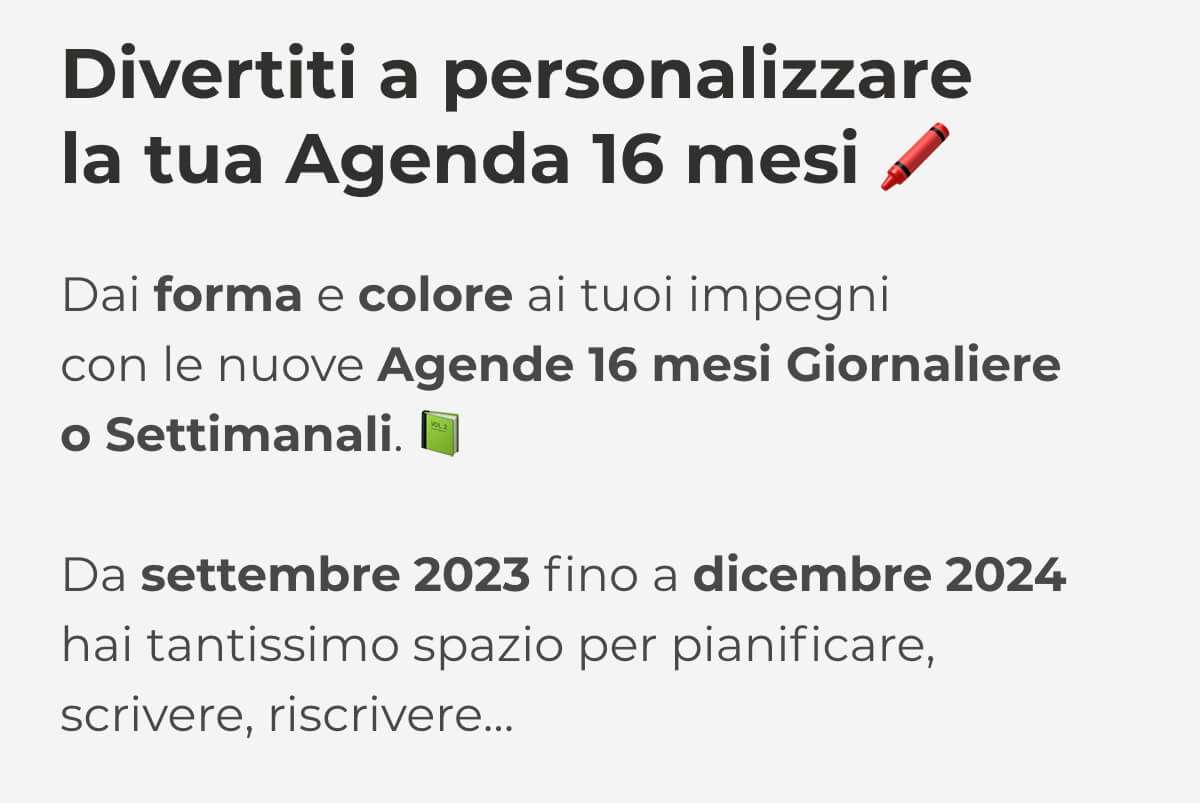 Organizza la tua Agenda così! 📚 - Legami Milano