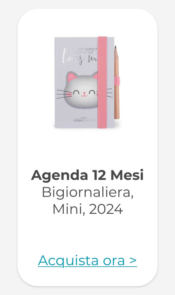 Agenda 12 Mesi Bigiornaliera - Mini - 2024 KITTY 