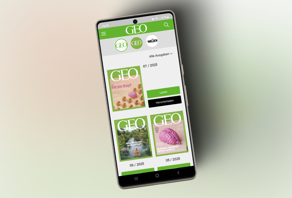 GEO App auf dem Smartphone